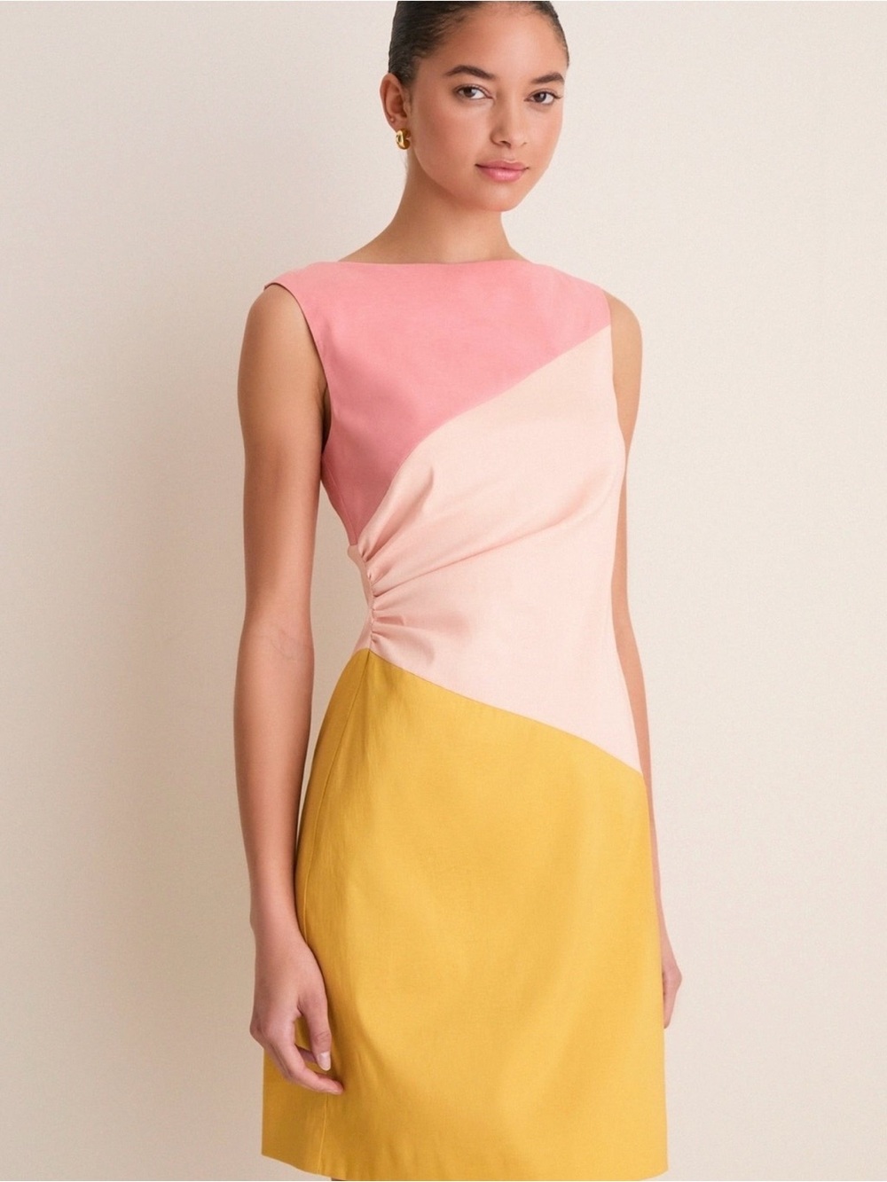 Tuckernuck Sobert Colorblock Stretch Tafetta Gigi mini dress